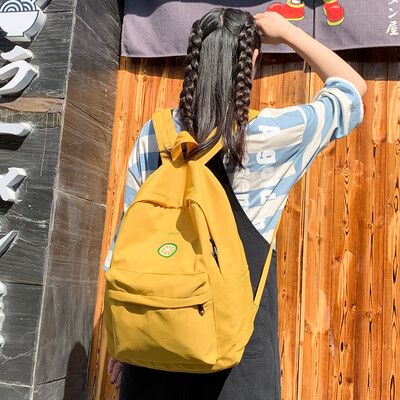 

Junior high school schoolbag girl Korean version Senior high school simple large capacity backpack lady shoulder bag lady ins styl