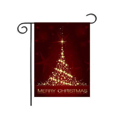 

2020 Christmas Series Garden Flag Cartoon Printed Decorative Hanging Banner For Outdoor Yard Lawn Patio Porch Decor New Year