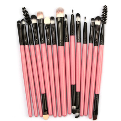 

Toponeto 15pcsset Makeup Brush Set tools Make-up Toiletry Kit Wool Make Up Brush Set