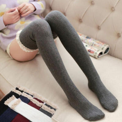 

Women Girls Cable Knit Extra Long Boot Socks Over Knee Thigh High Warm Stocking