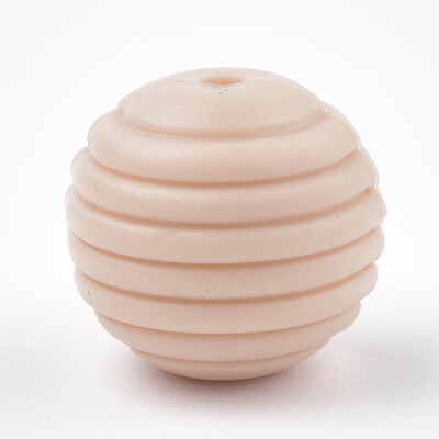 

Food Grade Environmental Silicone Beads Chewing Beads For Teethers DIY Nursing Necklaces Making Round LightSalmon 15x14mm Ho