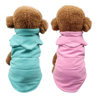 

Pet Vest Winter Coat Pet Clothes Winter Warm Dog Clothes with Petal Collar for Small Dogs Christmas Big Dog Coat Chihuahua