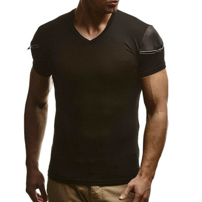 

Mens Summer Sports T-Shirt Muscle Bodybuilding Exercise Fitness Sweat T-Shirt