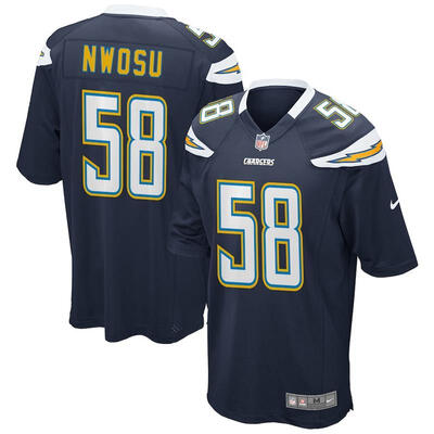 

Mens Football Jersey Los Angeles Chargers Uchenna Nwosu Navy 2018 NFL Draft Pick Game Jersey