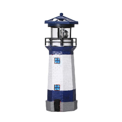 

Solar Lamp Outdoor Lighthouse with Rotating Light Garden Lights Decorative LEDs Lamps