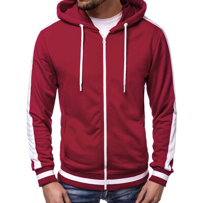 

Men Autumn Hoodie Zip Up Jacket Sweatshirt Hooded Top Casual Sports Coat Outwear