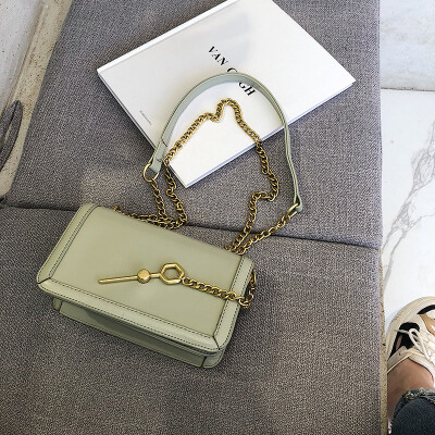 

Qiao Bani 2019 new Korean fashion Dongdaemun simple chain small square bag wild shoulder diagonal female bag