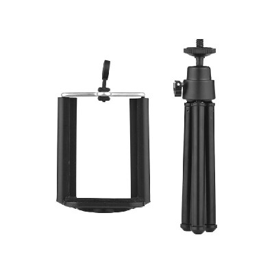

2-Section Extendable Aluminum Alloy Mini Tabletop Tripod Adjustable Phone Holder with 14" Screw Mounts for 55-85cm Width Smar