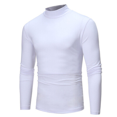 

MENS ROLL NECK LONG SLEEVE HIGH QUALITY COTTON TOP NECK TURTLE NECK 1PC