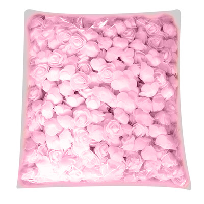 

500Pcs PE Foam Rose Head Artificial Flower for DIY Bear Doll Wedding House Decor