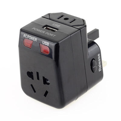 

USB Travel Universal International Plug Adaptor Electrical Socket Conversion Plugs