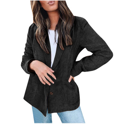 

Toponeto Women Fashion Long Sleeve Open Front Pocket Cardigan Suit Jacket Coat Top