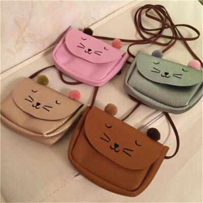 

Cute Cat Women Leather Handbags Purse Crossbody Shoulder Messenger Bags