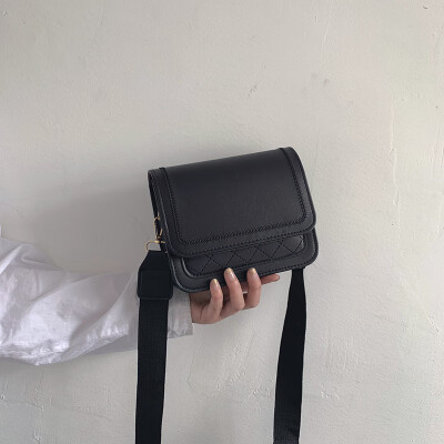 

Sen temperament contrast color small square bag 2019 new wave fashion casual Messenger bag chic wild broadband shoulder bag