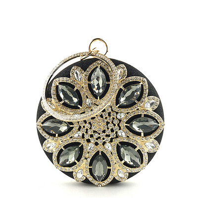 

Tailored Women Crystal Beaded Clutch Evening Chain Crossbody Bags Party HandBag