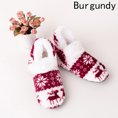 

Christmas Floor Floor Socks Winter Shoes Indoor Boots House Pretty Short Gift Slippers Warm