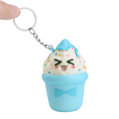 

Siaonvr Squishies Kawaii Ice Cream Slow Rising Cream Scented Keychain Stress Relief Toys