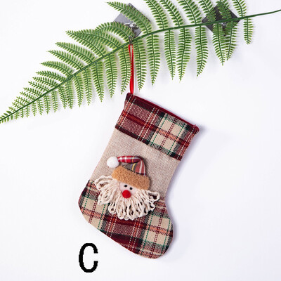 

Toponeto Christmas Stockings Mini Socks Santa Candy Gift Bag Christmas Tree Decorations