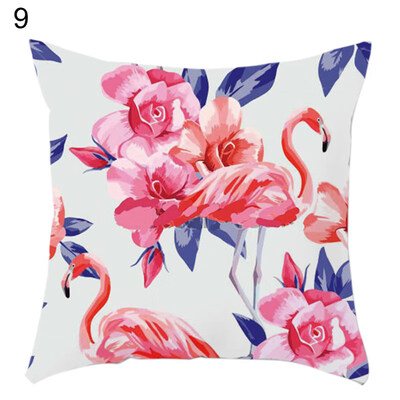 

45x45cm Flower Flamingo Throw Pillow Case Cushion Cover Sofa Bed Car Home Decor