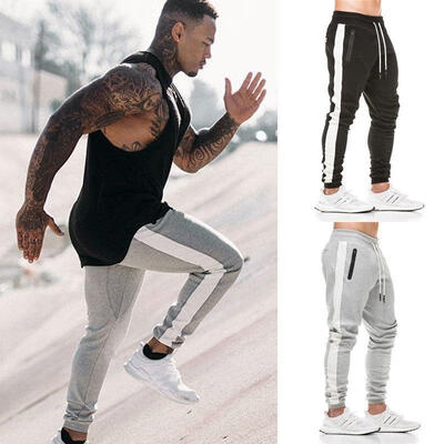 

Fashion Men Gym Long Sport Pant Slim Fit Trouser Jogger Running Sweatpants