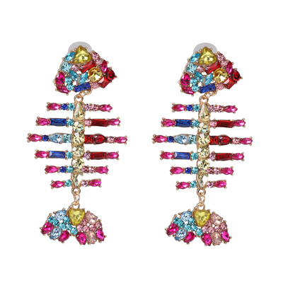 

Women Fashion Brand Fruit Crystal Drop Earrings Trendy Rhinestone Statement Oorbellen Wedding Jewelry Gift Pendientes 2019