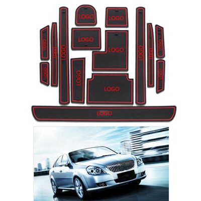 

15pcsset Car Interior Decor Door Gate Slots Pad Cup Holder Non-slip Groove Mat Replacement For Buick Excelle 2011-2015