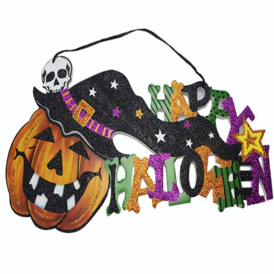 

Halloween Decoration Door Decor Hanging Pumpkin Skull Witch Shape Door Hanger Party Decoration