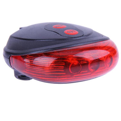 

Bike Bicycle Rear Tail Light 5 LED Safety Warning Red Lamp 7 Modes