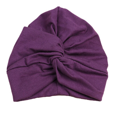 

12 Colors Kids Girls Baby Toddler Turban Knotted Bow Hat Cap Headband Hair Band Head wear