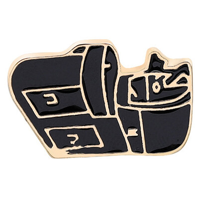 

Fashion Coffee Lover Metal Pins Maker Coffee Addict Brooch Cute Gift