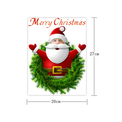 

〖Follure〗Cartoon Santa Claus Wall Stickers Vinyl Art Christmas Home Window Decals Decor