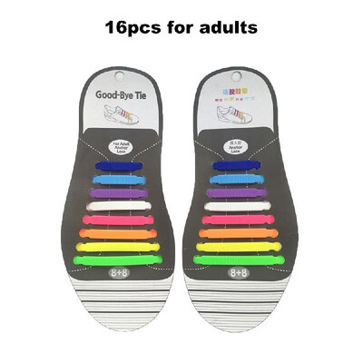 

No Tie Shoelaces Waterproof Elastic Silicone Tieless Shoe Lace for Athletic Running Multicolor for Sneaker Boots Board Casual Shoe
