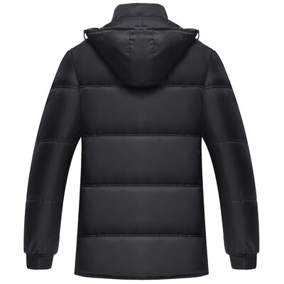 

Men Warm Hooded Parka Winter Thicken Fleece Coat Outwear Jacket Overcoat Tops