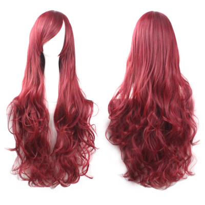 

〖Follure〗Cosplay Costume Wigs Women Long Curl Wavy Red Halloween Party Anime Hair