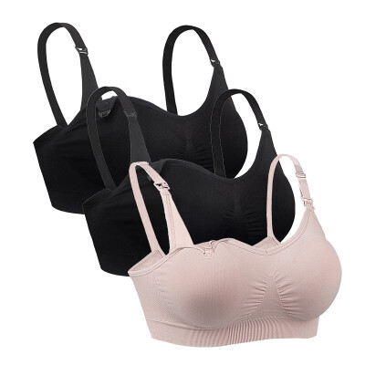 

iLoveSIA Nursing Bra Breathable Anti-sagging Full Cup No Trace Breastfeeding Bra-3P-70235611