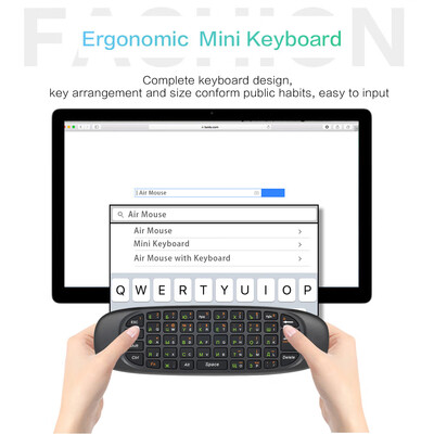 

24G Russian English Air Mouse Wireless Keyboard Remote Control 6-Axis Motion Sensing for Smart TV Android TV BOX PC