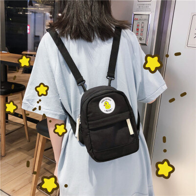 

New small bag canvas bag women single - shoulder bag slant bag college students with small freshness feeling young girl ins