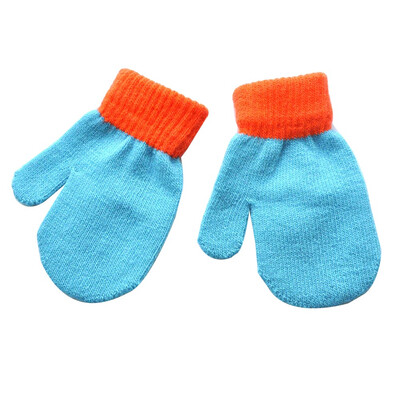 

Kid Mittens Winter Knitted Gloves For Boys Girl Soft Warm Gloves