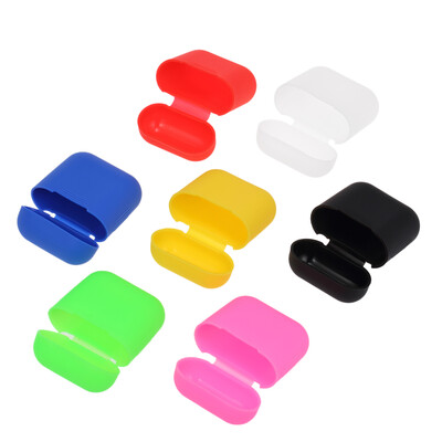 

Silicone Headphones Case for Apple AirPods Wireless BT Headset Protective Storage Box Earphone Cover Pouch