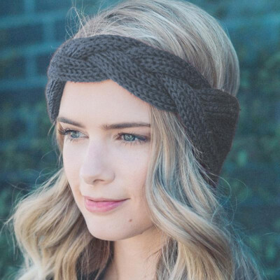 

Women Headband Earband Braid Knitted Elastic Headwarp Ear Warmer Boho Winter Holiday Hair Band Turban Headwear Hair Accessories