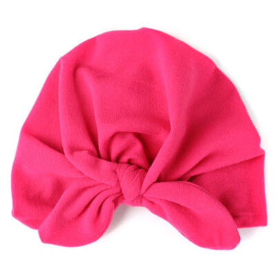 

Fashion Newborn Infant Toddler Kid Baby Boy Girl Turban Bowknot Soft Bunny Beanie Hat Cap Gray Red