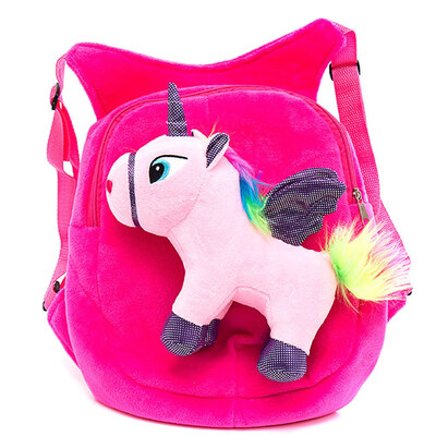 

Women Girls Cute Unicorn Plush Backpack Kids School Rucksack Bag