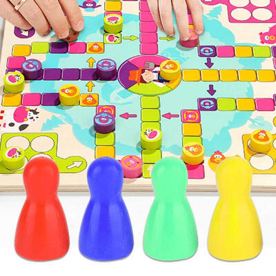 

Greensen Plastic Colorful Pieces Pawn Chess Pieces Dice Set for Board Card Games Accessories