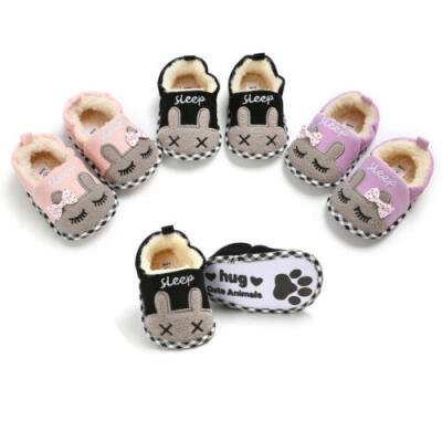 

Baby Kids Girls Prewalker Shoes Newborn Infant Winter Warm Soft Baby Shoes 0-18M