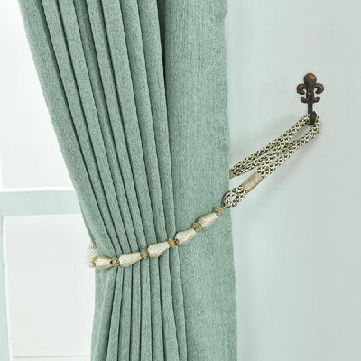 

1Pair Curtain Tiebacks Rope Drapery Curtain Rope Buckle Holdbacks