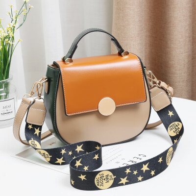 

Shangxin small bag lady fashion net red texture foreign style small bag oblique Bag collision color single shoulder buckle