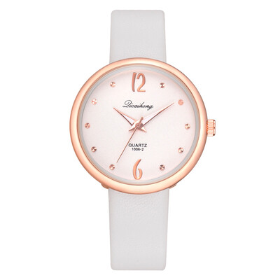 

Ladies Watch With Leather Casual Watches Vintage Wristwatch Minimalist Watch Women Simple Relogio Feminino Esportivo Gift &Ff
