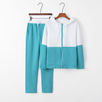 

Tailored Women Solid Color Hooded Sweatshirt&pant Tracksuit Sport Suit