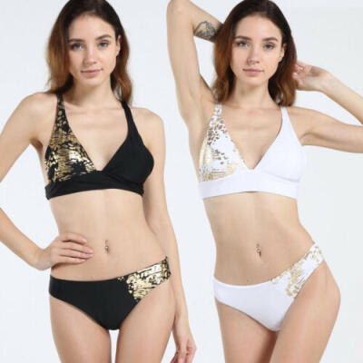 

Womens Push-up Padded Bra Bandage Bikini Set Swimsuit Triangle Swimwear Bathing