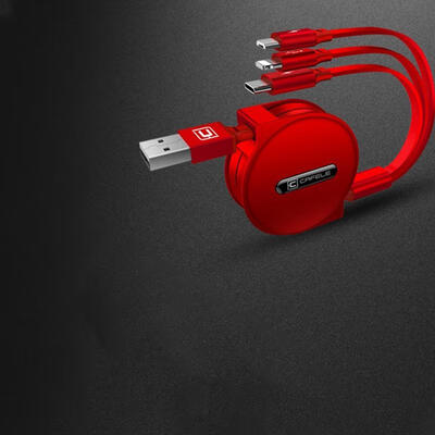 

Durable 12m Lighting Cable Micro USB Type-C Cable Retractable Fast Charging Data Cable